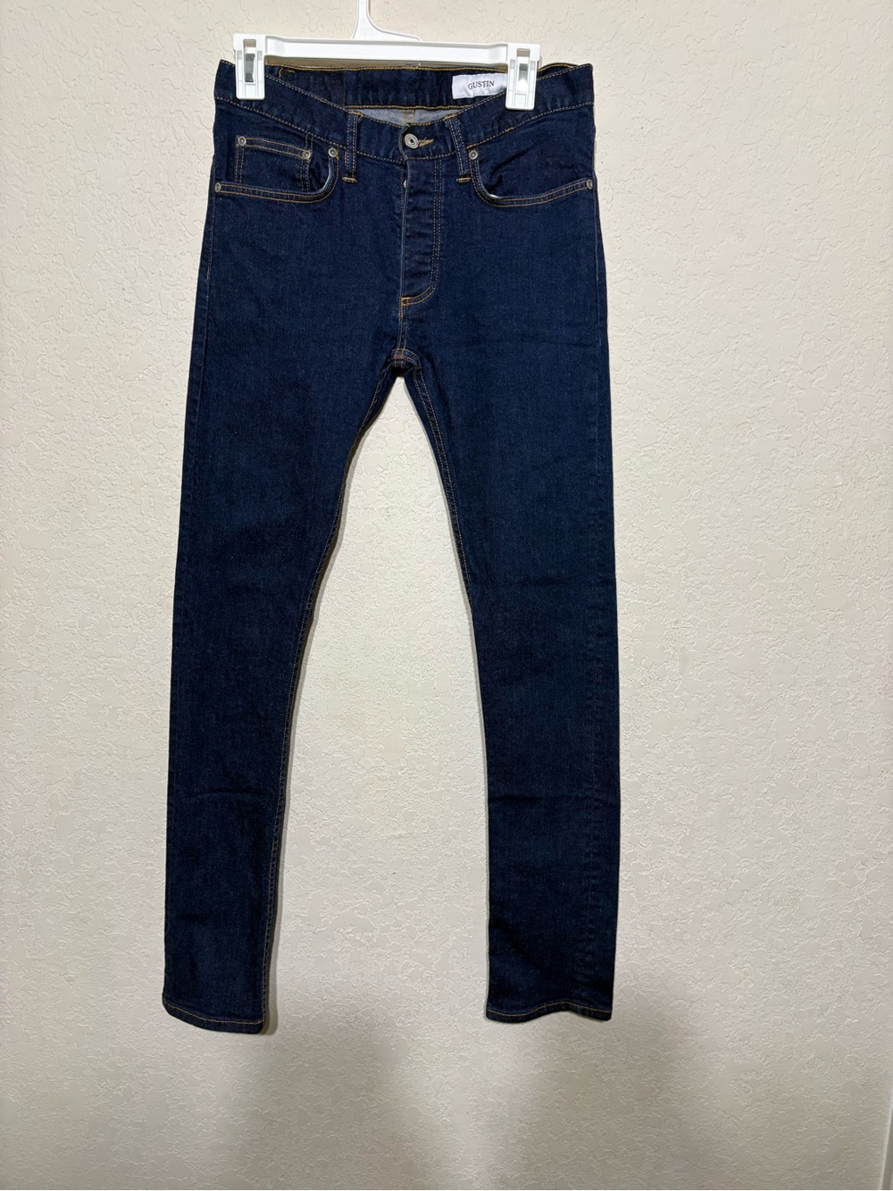 Gustin Men's Dark Indigo Skinny Jeans
